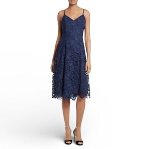 Alice + Olivia Naomi Spaghetti Strap Lace Dress 
Sapphire Blue Size 0
